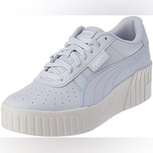 Puma Cali Wedge Platform Sneaker in Light Blue Size 8